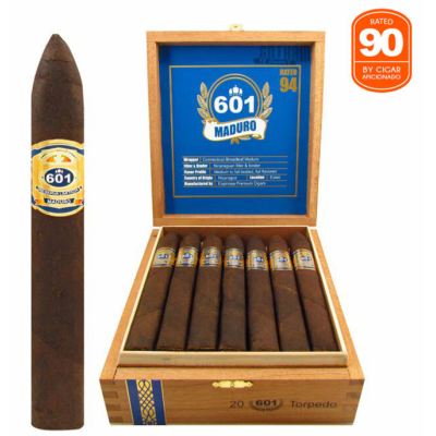 601 Blue Label Maduro Torpedo